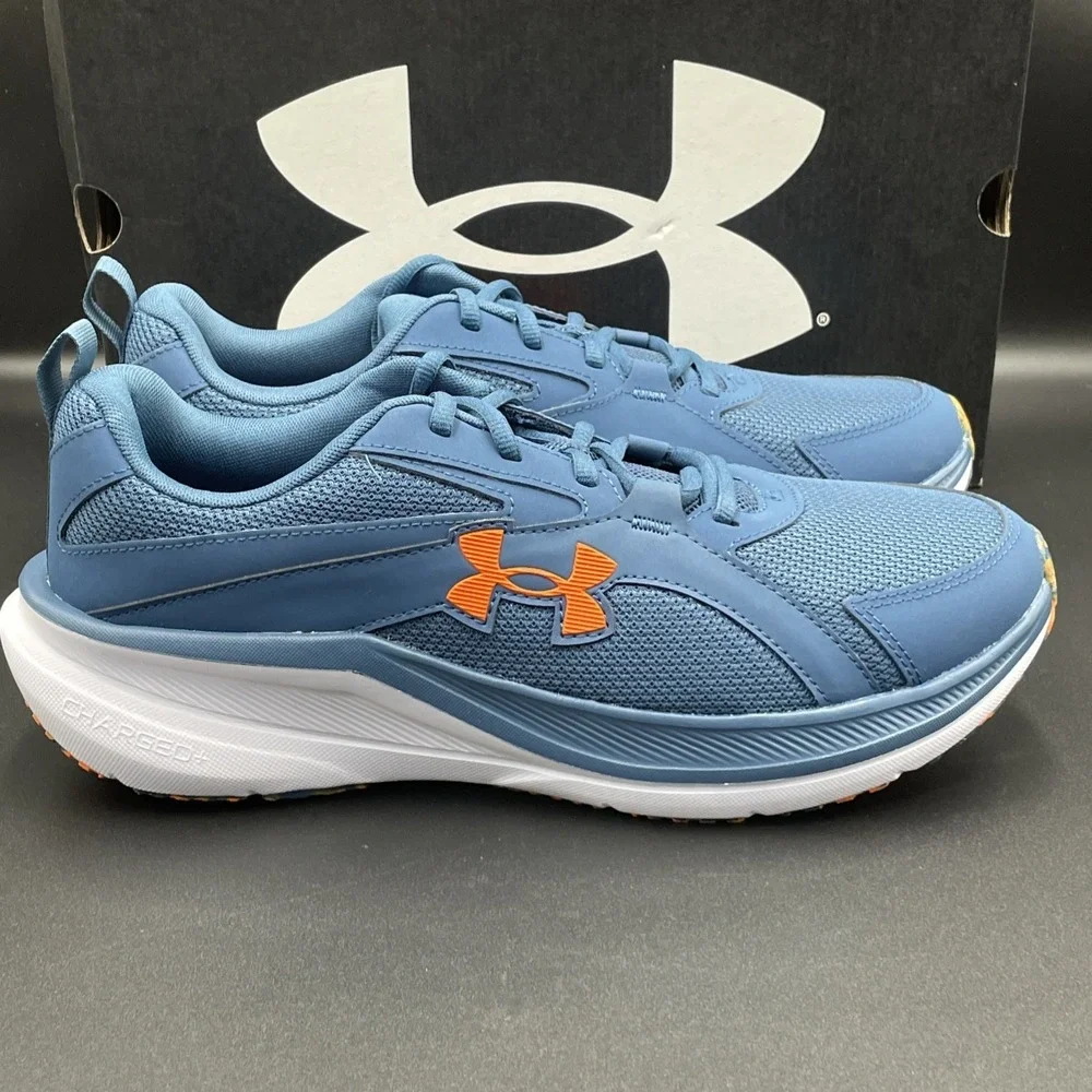 Under Armour Charged Assert 11 Navy / Blue /White Mens Size 10.5 New 6006723-498